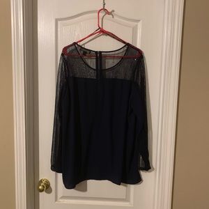 Blue sheer shirt